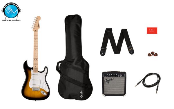 PAQUETE GUITARRA ELÉCTRICA SQUIER SONIC™ STRATOCASTER® PACK SUNBURST 0371720003