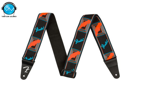 FENDER NEON MONOGRAMMED STRAP ORANGE 0990681302