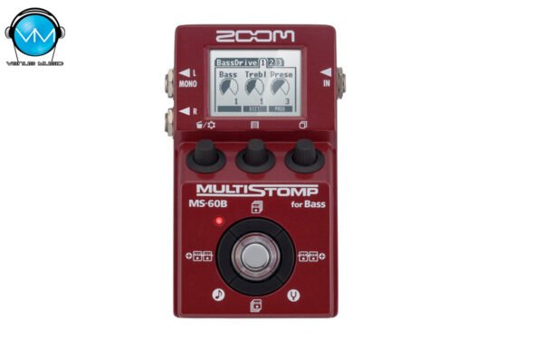 Pedal Multiefectos para Bajo Zoom ZMS60B