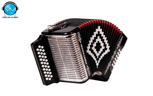 ACORDEON MONTANARI 31 BOTONES 12 BAJOS NEGRO TONO FA MONTMG(G)BK FBE