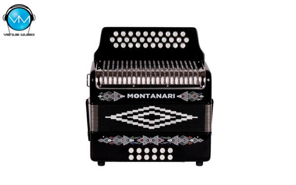ACORDEON MONTANARI 31 BOTONES 12 BAJOS SOL ESTANDAR ORDINARIO BK MONT-PG(P)BK GCF