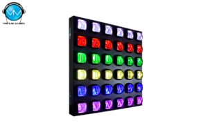 PANEL 36 LEDS ALIENPRO 6X6 ASTRAL 15W RGB 4 EN 1