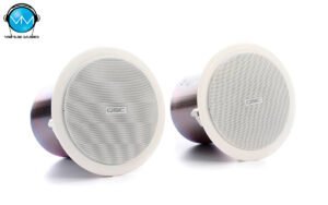 Par de Altavoces QSC AC-C4T para plafón 4" Biamplificados WH