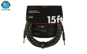 Deluxe Series Instrument Cable, Straight/Straight, 15', Black Tweed 4.5M 0990820083