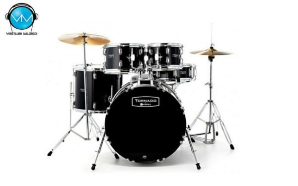 Batería Mapex Tornado 5 Piezas con Banco, Atriles y Platillos Color Negro TND5254TCDK