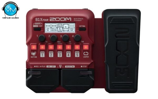 Multiefectos para bajo Zoom B1X FOUR - con pedal de expresión