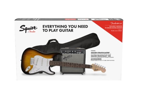 GUITARRA ELÉCTRICA SQUIER® STRATOCASTER® PACK SUNBURST 10G 0371823032