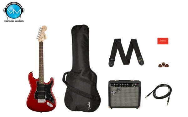 GUITARRA ELÉCTRICA FENDER SQUIER AFFINITY SERIES™ STRATOCASTER® HSS PACK CANDY APPLE RED 0371824009