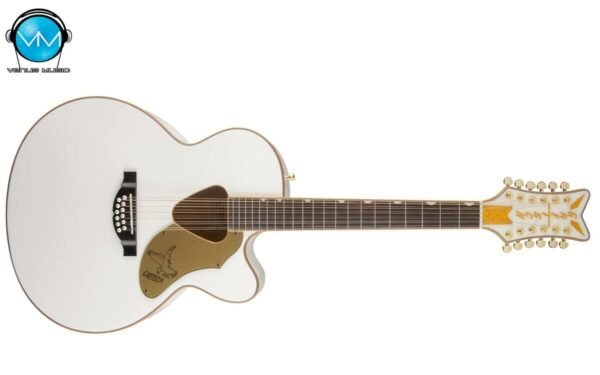 Guitarra Electroacústica Gretsch G5022CWFE-12 Rancher™ Falcon Jumbo 12-String Cutaway Electric, Fishman® White