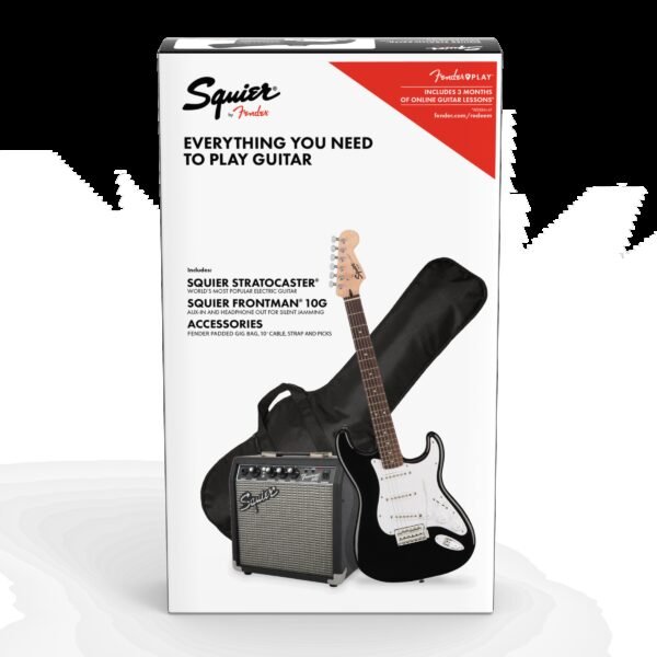 GUITARRA ELÉCTRICA SQUIER® STRATOCASTER® PACK BLACK 10G 0371823006