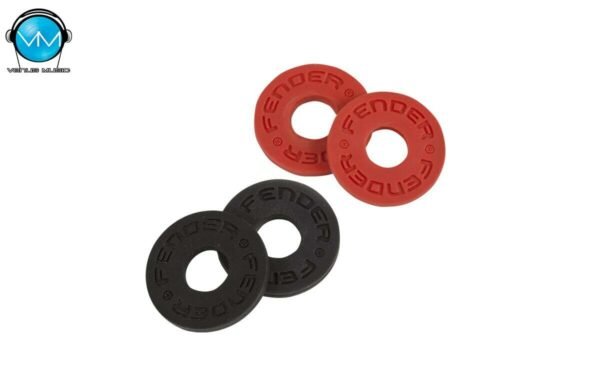 FENDER STRAP BLOCKS 4-Pack, Black (2) and Red (2) 0990819000