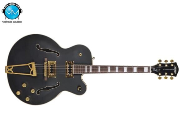 Guitarra Eléctrica Gretsch G5191BK Tim Armstrong Signature Electromatic® Hollow Body, Gold Hardware, Flat Black 2516000506