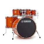 Batería Yamaha Stage Custom Birch Honey Amber de 5 pzs (Bombo 22", Tarola 14",Tom 10", 12”, Tom de piso  16”, TH945, JHW680W).