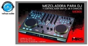 CONTROLADOR MRS ME-800 4 CANALES P/DJ