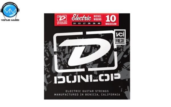 Dunlop DEN1046 Encordadura Guit. Eléctrica Med. Nickel