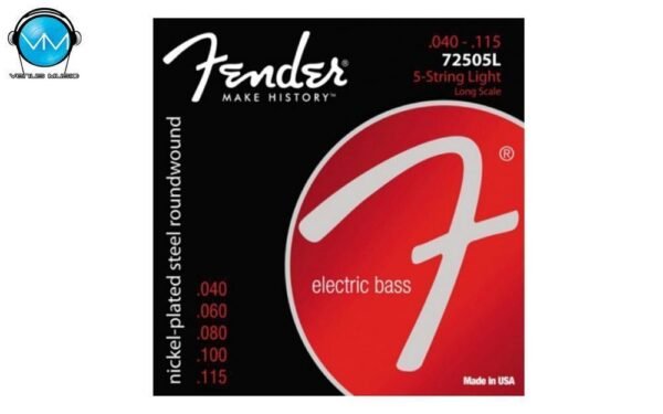 ENCORDADURA BAJO ELÉCTRICO FENDER NICKEL PLATED STEEL 7250-5L 40-115 5