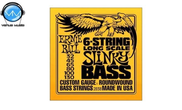 Ernie Ball 2838 Slinky Encordadura Bajo Eléctrico 6 Cdas. LS