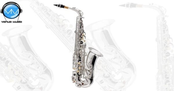 KLINGT SAXOFÓN ALTO EN MI BEMOL COLOR PLATA CON ESTUCHE