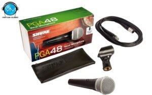 MICRÓFONO SHURE CARDIOIDE DINÁMICO PARA VOCES PGA48-XLR