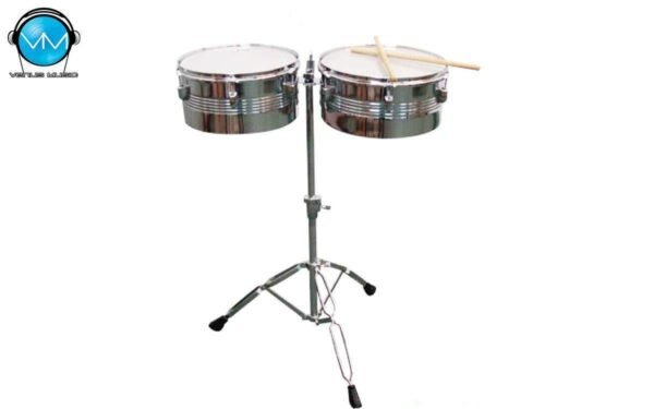 Timbales Greggs Percussion 13" y 14" Crom.