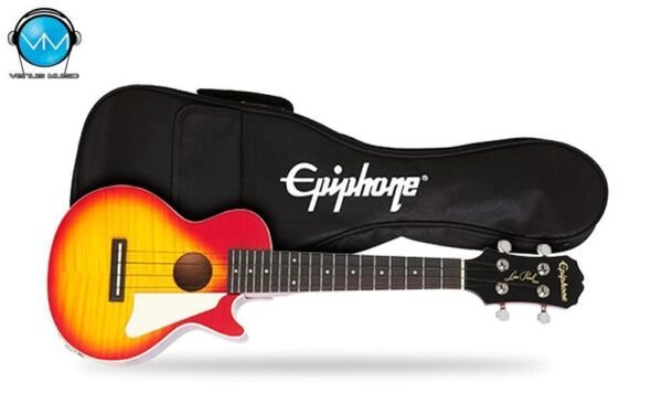 Ukulele Electroacústico Epiphone Les Paul Cherry Sunburst c/funda