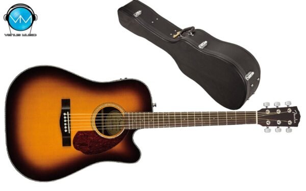 Guitarra electroacústica Fender CD140SCE SUNBURST con Estuche