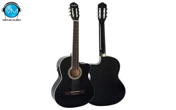 Guitarra Electroacústica Studio G Cutway Negra 39" con Funda SG041CEBK