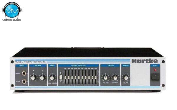 Amplificador Hartke HA2500 Estereo 250W 4 Omhs 180W 8S