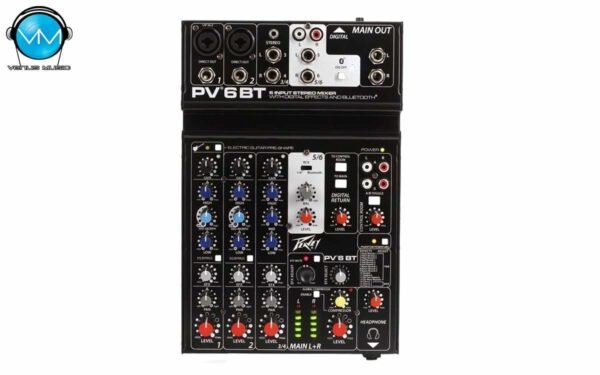 MEZCLADORA PEAVEY 6 CANALES BLUETOOTH PV6BT