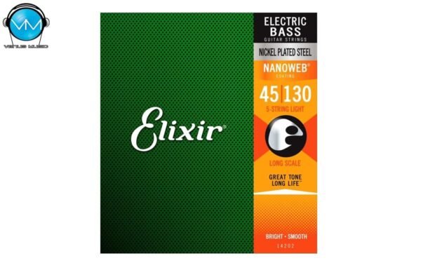 Encordadura Elixir 14202 Bajo Eléctrico 5 Cuerdas